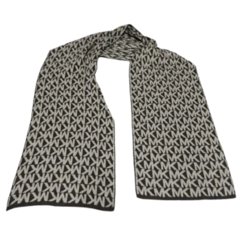 Michael Kors Womens Logo Acrylic Scarf One Size
